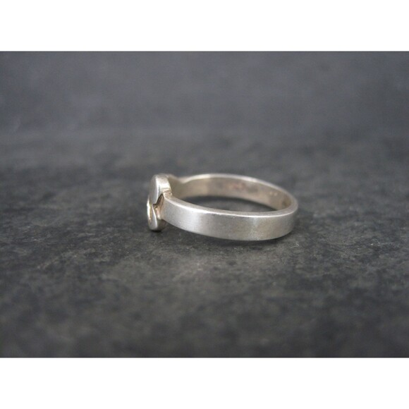 Unique Estate Sterling Heart Ring Size 6 - Picture 4 of 9